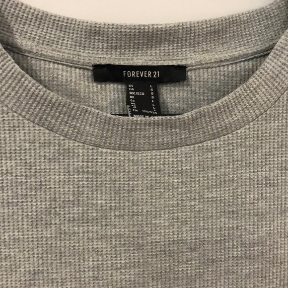 Grey Waffle T-shirt dress - Picture 2 of 4